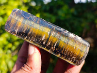 Polished On One Side Tiger's Eye x 24 From Prieska, South Africa