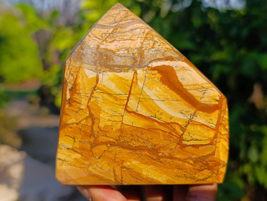 Polished Picture Stone Jasper Points x 2 From Ais-Ais, Namibia - Toprock Gemstones and Minerals 