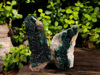 Natural Crystalline Malachite Specimens x 2 From Tenke Fungurume, Congo