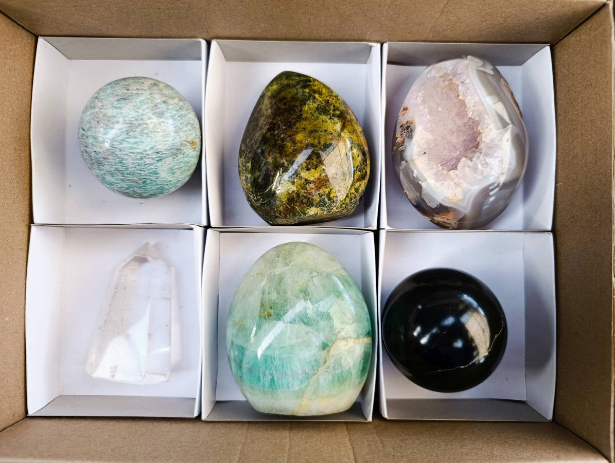 Polished Mixed Assortment of Retail items x 6 From Southern Africa - Toprock Gemstones and Minerals 