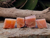 Natural Sunset Orange Calcite Specimens x 40 From Spitzkop, Namibia