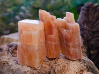 Natural Sunset Orange Calcite Specimens x 40 From Spitzkop, Namibia