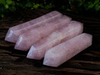 Polished Double Terminated Rose Quartz Points x 4 Madagascar - Toprock Gemstones and Minerals 