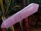 Polished Double Terminated Rose Quartz Points x 4 Madagascar - Toprock Gemstones and Minerals 