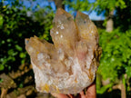 Natural Phantom Smokey Quartz Clusters x 2 From Luena, Congo - Toprock Gemstones and Minerals 