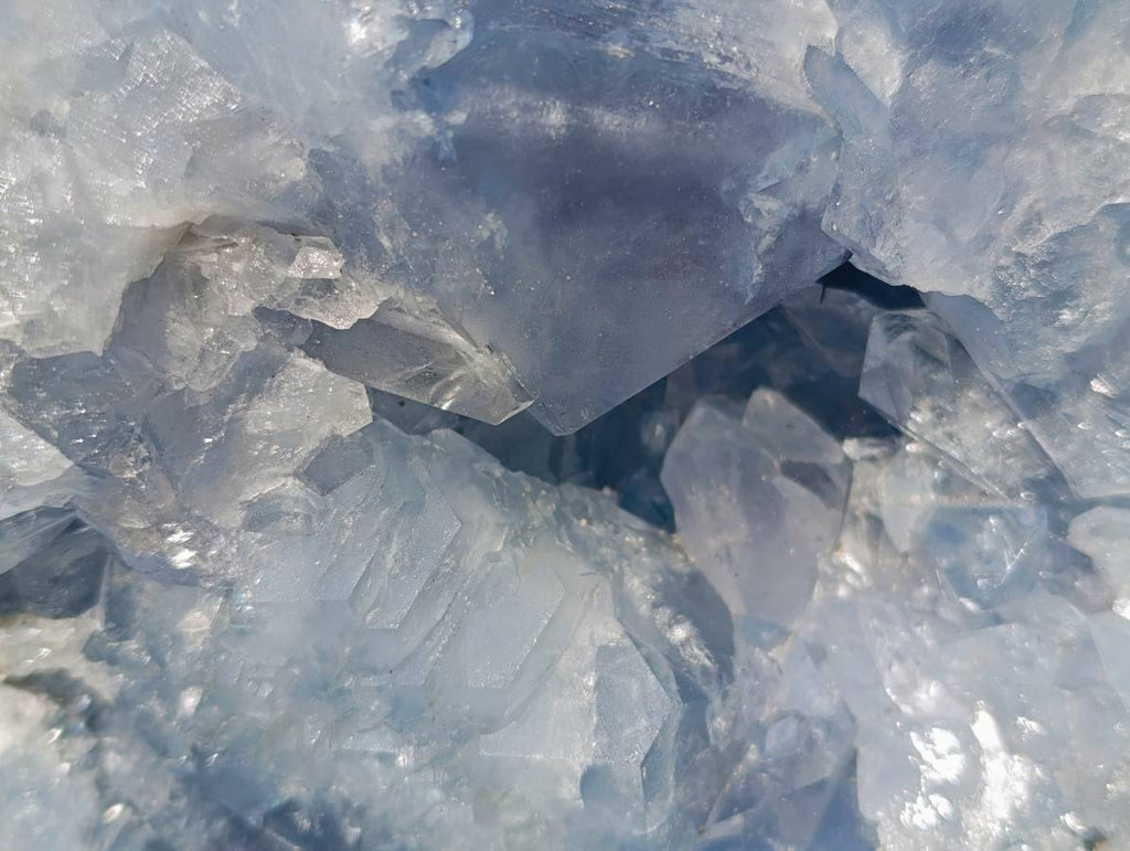 Natural Celestite Geode Specimen x 1 From Sakoany, Madagascar - Toprock Gemstones and Minerals 