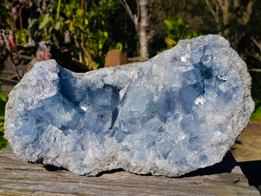 Natural Celestite Geode Specimen x 1 From Sakoany, Madagascar - Toprock Gemstones and Minerals 