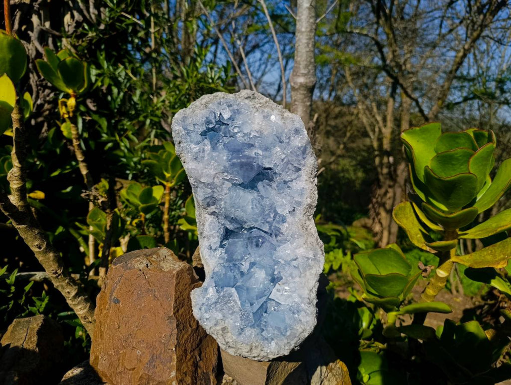 Natural Celestite Geode Specimen x 1 From Sakoany, Madagascar - Toprock Gemstones and Minerals 