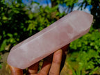 Polished Double Terminated Rose Quartz Points x 4 Madagascar - Toprock Gemstones and Minerals 