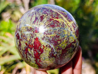 Polished Bastite Dragons Blood Stone Spheres x 3 From Tshipise, South Africa