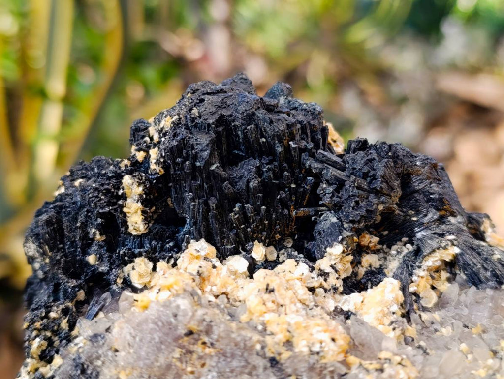 Natural Schorl Black Tourmaline Specimen x 1 From Namibia - Toprock Gemstones and Minerals 