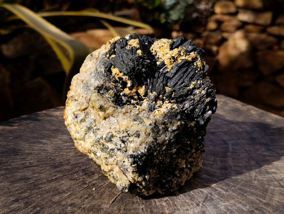 Natural Schorl Black Tourmaline Specimen x 1 From Namibia - Toprock Gemstones and Minerals 