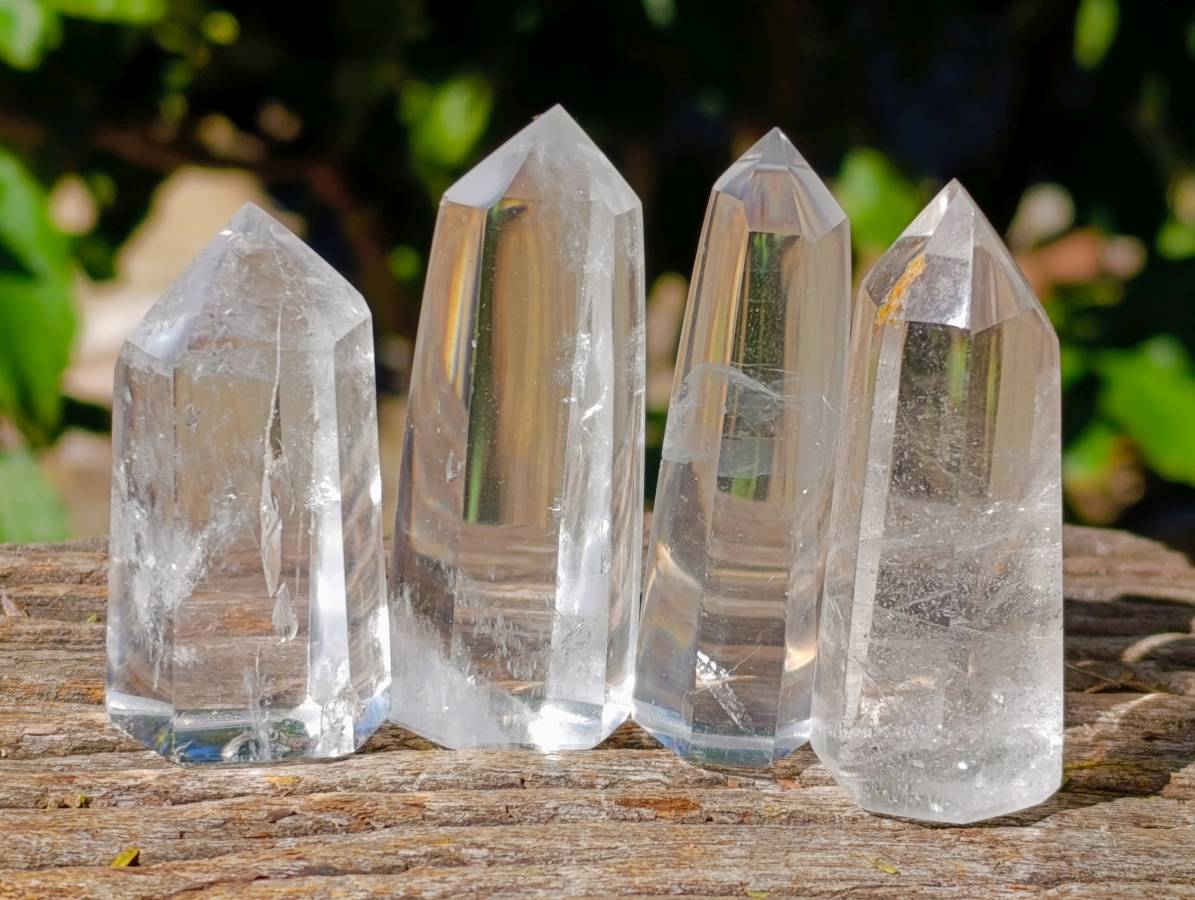 Polished Clear Quartz Crystals x 24 From Madagascar - Toprock Gemstones and Minerals 