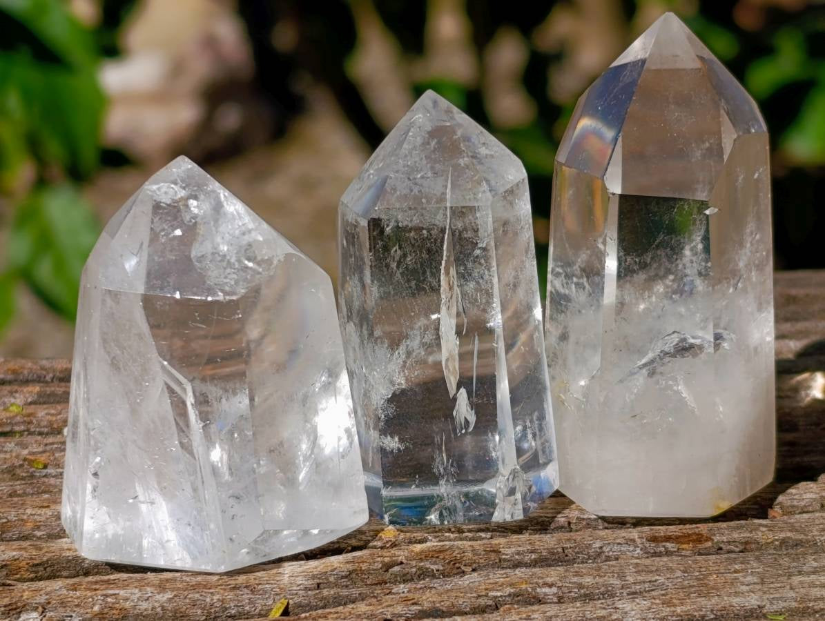 Polished Clear Quartz Crystals x 24 From Madagascar - Toprock Gemstones and Minerals 
