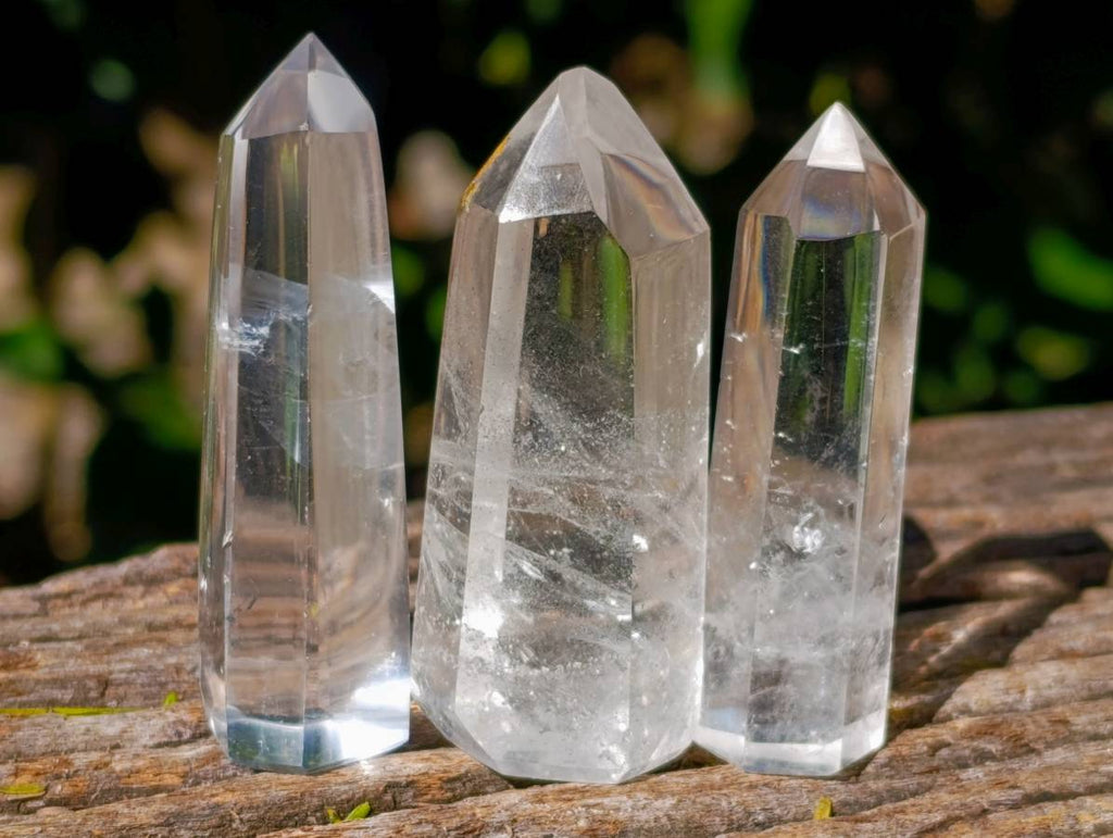 Polished Clear Quartz Crystals x 24 From Madagascar - Toprock Gemstones and Minerals 