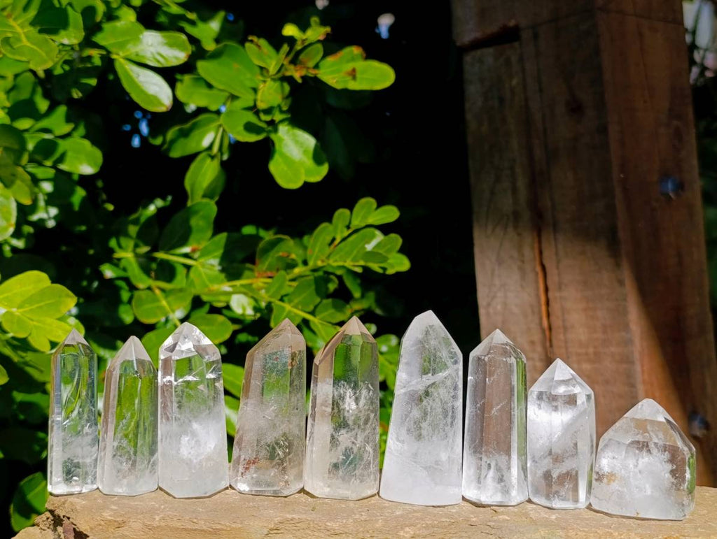 Polished Clear Quartz Crystals x 24 From Madagascar - Toprock Gemstones and Minerals 
