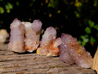 Natural Amethyst Spirit Quartz Clusters x 12 From Boekenhouthoek, South Africa