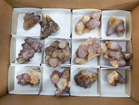 Natural Amethyst Spirit Quartz Clusters x 12 From Boekenhouthoek, South Africa
