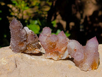 Natural Amethyst Spirit Quartz Clusters x 12 From Boekenhouthoek, South Africa