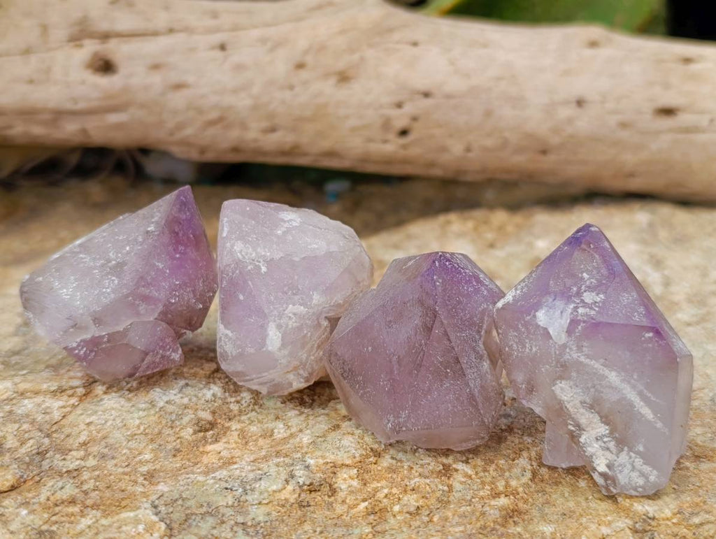 Natural Window Amethyst Crystals x 21 From Madagascar - Toprock Gemstones and Minerals 
