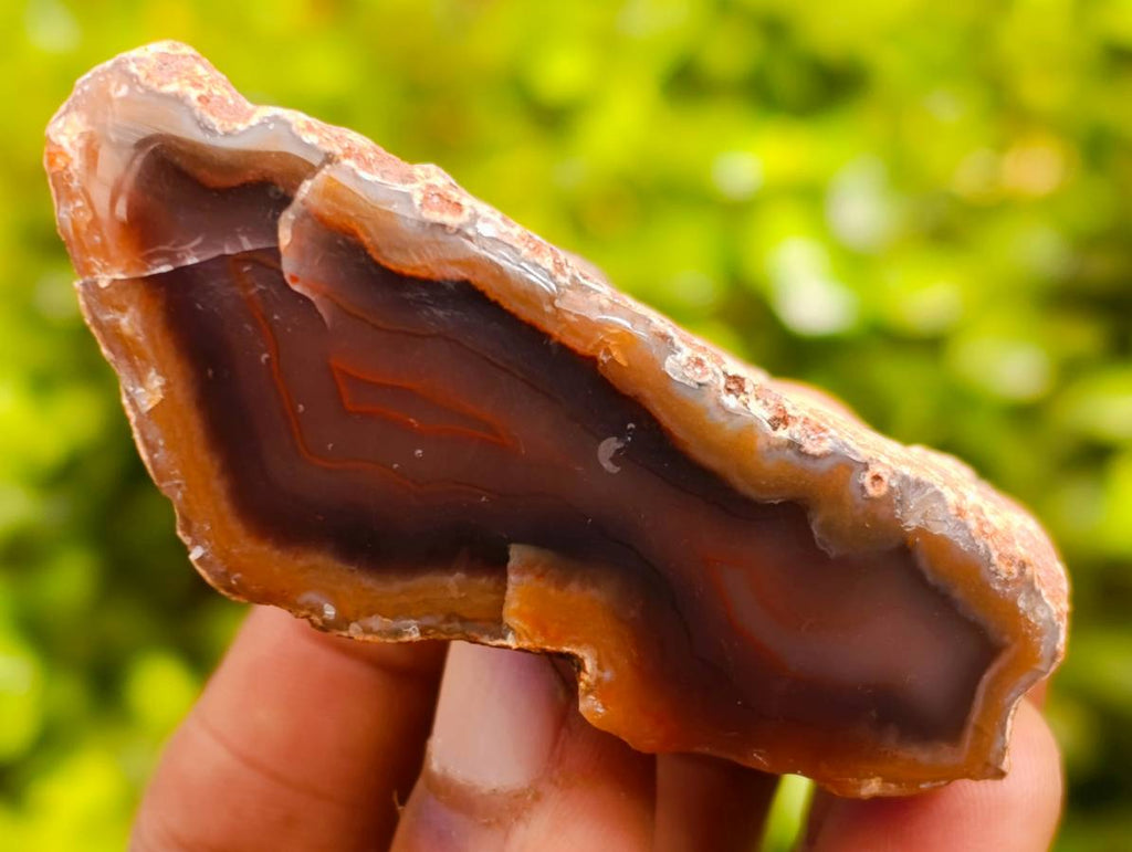 Polished On One Side Red Sashe River Agate Nodules x 20 From Zimbabwe - Toprock Gemstones and Minerals 
