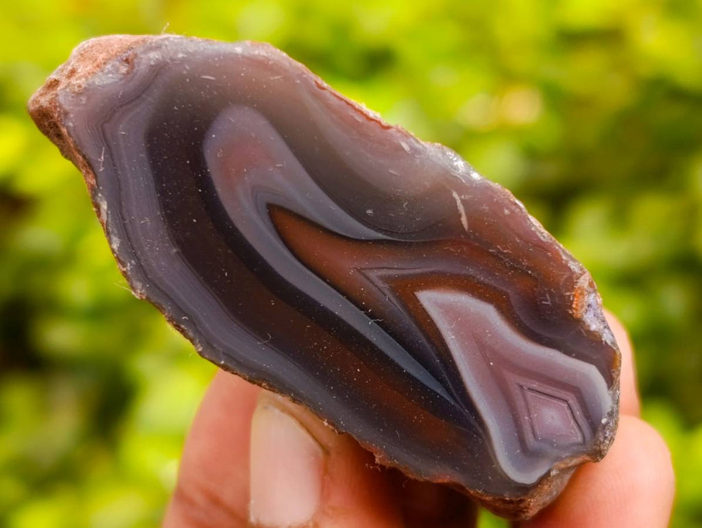 Polished On One Side Red Sashe River Agate Nodules x 20 From Zimbabwe - Toprock Gemstones and Minerals 