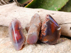 Polished On One Side Red Sashe River Agate Nodules x 20 From Zimbabwe - Toprock Gemstones and Minerals 