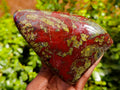 Polished Bastite Dragons Blood Standing Free Forms x 2 From Tshipise, South Africa - Toprock Gemstones and Minerals 