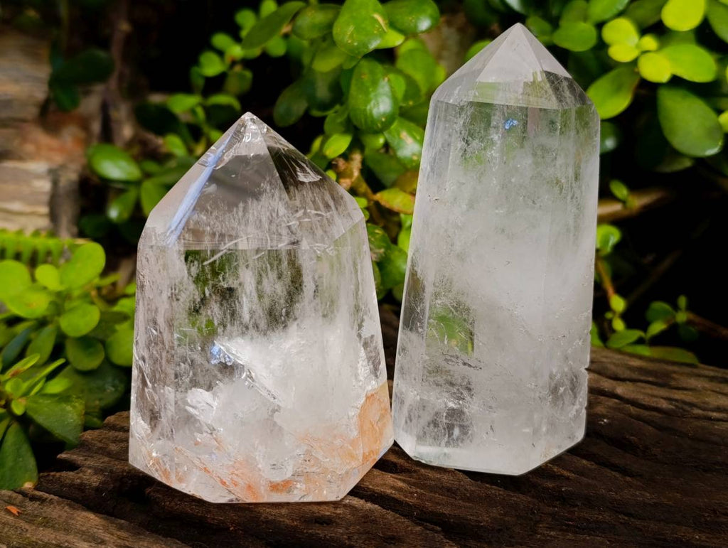 Polished Clear Quartz Crystals x 3 From Madagascar - Toprock Gemstones and Minerals 