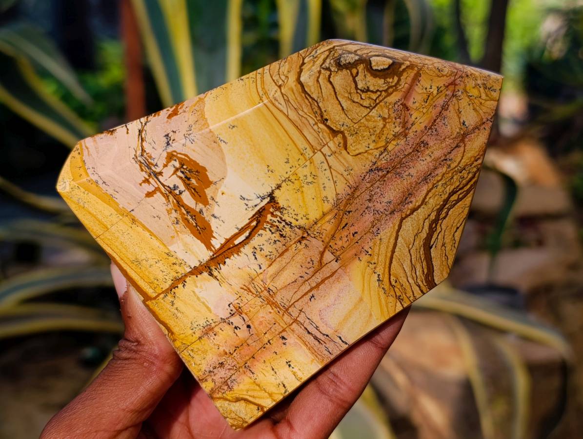 Polished Picture Stone Jasper Points x 3 From Ais-Ais, Namibia - Toprock Gemstones and Minerals 