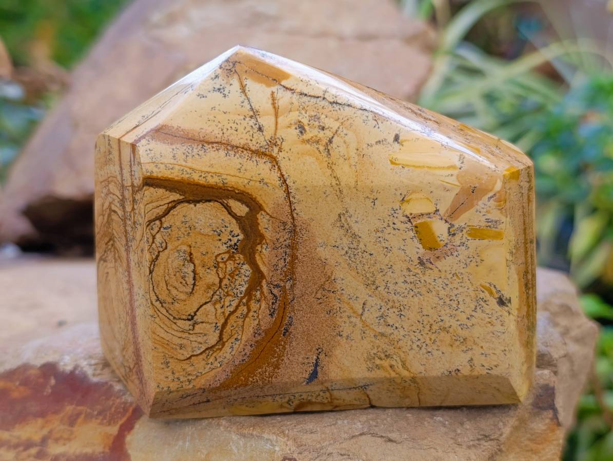 Polished Picture Stone Jasper Points x 3 From Ais-Ais, Namibia - Toprock Gemstones and Minerals 