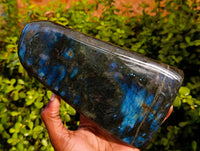 Polished Labradorite Standing Free Form x 1 From Tulear, Madagascar