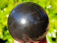 Polished Black Basalt Spheres x 4 From Antsirabe, Madagascar