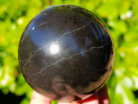 Polished Black Basalt Spheres x 4 From Antsirabe, Madagascar