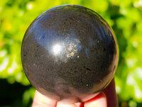 Polished Black Basalt Spheres x 4 From Antsirabe, Madagascar