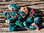 Natural Dioptase on Dolomite Matrix Specimens x 21 From Likasi, Congo - Toprock Gemstones and Minerals 