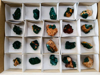 Natural Dioptase on Dolomite Matrix Specimens x 21 From Likasi, Congo