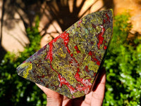 Natural Bastite Dragon Bloodstone Points x 2 From South Africa