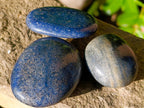 Polished Lazulite Palm Stones x 35 From Madagascar - Toprock Gemstones and Minerals 
