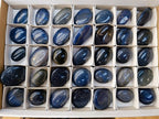 Polished Lazulite Palm Stones x 35 From Madagascar - Toprock Gemstones and Minerals 