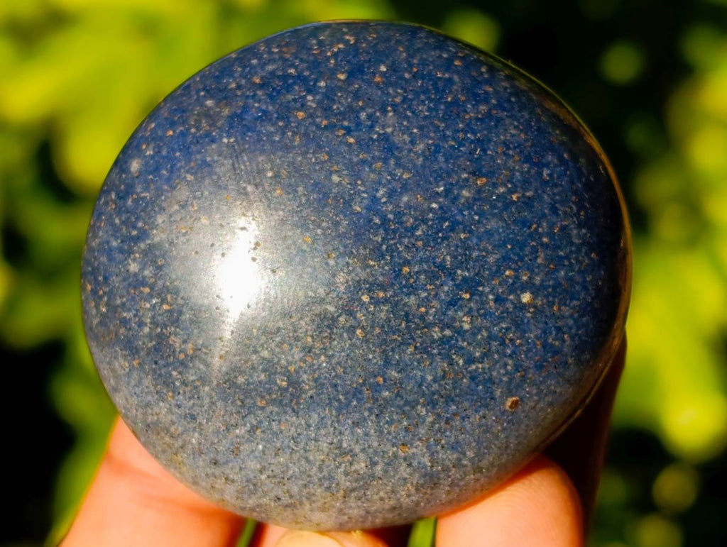 Polished Lazulite Palm Stones x 35 From Madagascar - Toprock Gemstones and Minerals 