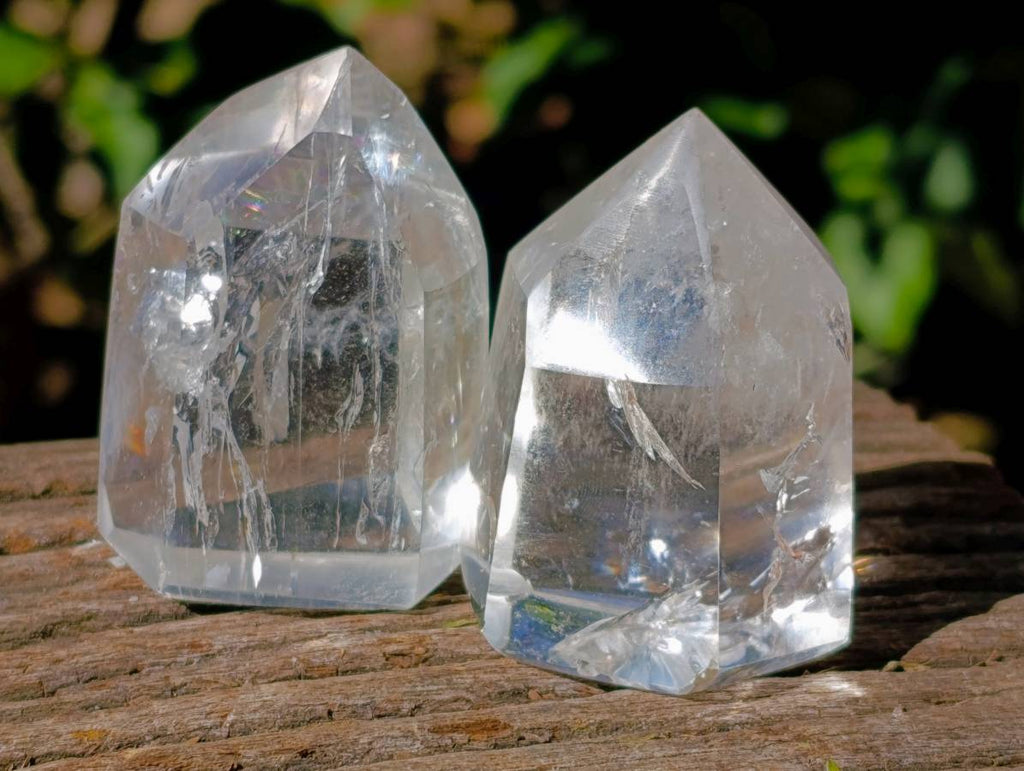 Polished Clear Quartz Crystals x 12 x From Madagascar - Toprock Gemstones and Minerals 