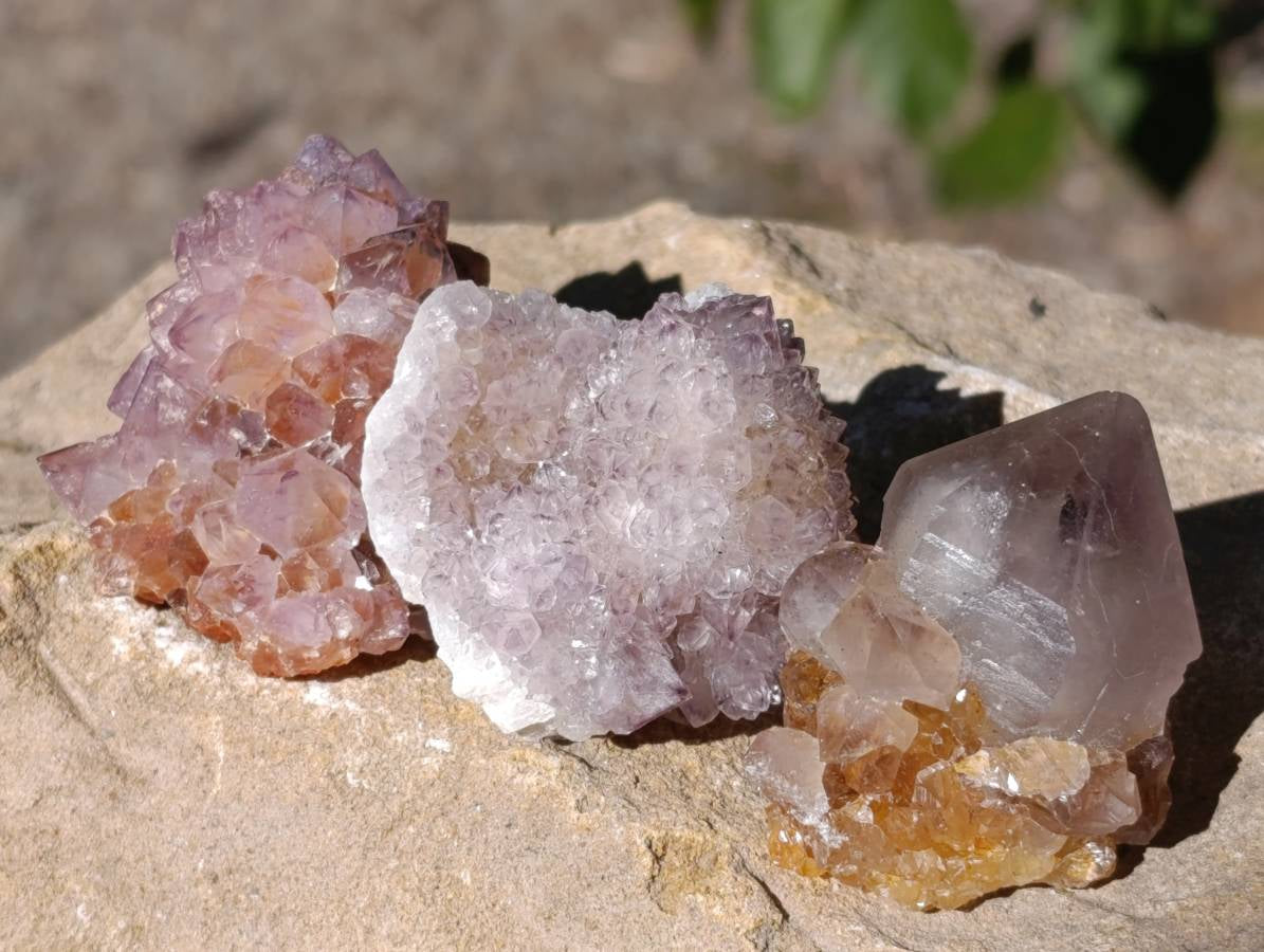 Natural Mixed Spirit Quartz Crystals x 35 From South Africa - Toprock Gemstones and Minerals 