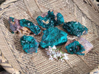 Natural Dioptase Crystals on Dolomite Matrix Specimens x 6 From Likasi, Congo - Toprock Gemstones and Minerals 