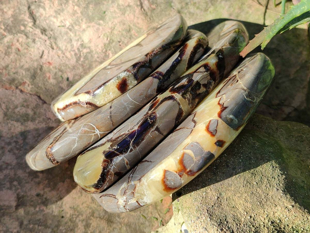Polished Septerye Slices x 4 From Madagascar - Toprock Gemstones and Minerals 