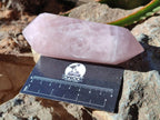 Polished Double Terminated Rose Quartz Points x 6 Madagascar - Toprock Gemstones and Minerals 