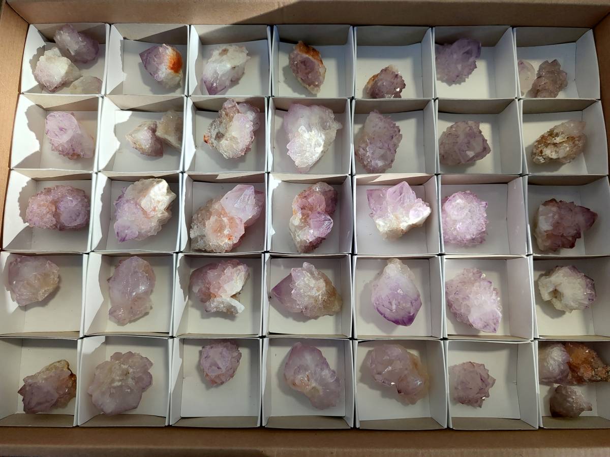 Natural Amethyst Spirit Quartz Crystals x 40 From Boekenhouthoek, South Africa - Toprock Gemstones and Minerals 