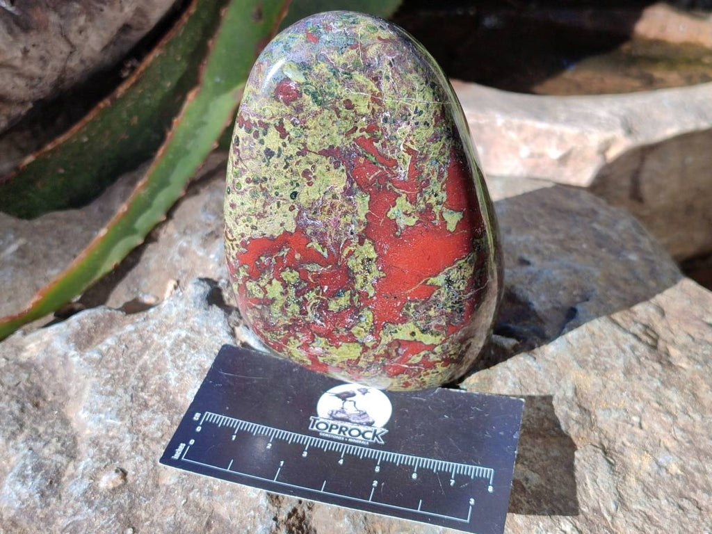 Polished Bastite Dragons Blood Standing Free Forms x 2 From Tshipise, South Africa - Toprock Gemstones and Minerals 