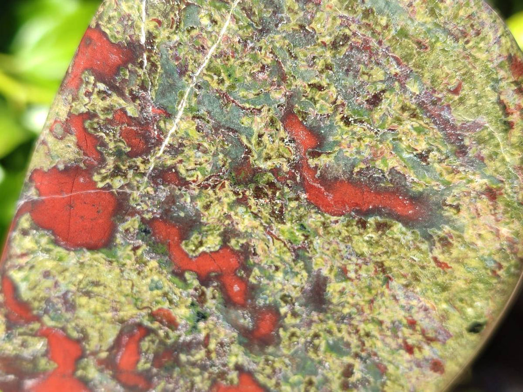 Polished Bastite Dragons Blood Standing Free Forms x 2 From Tshipise, South Africa - Toprock Gemstones and Minerals 