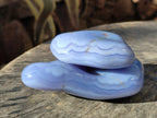 Polished Blue Lace Agate Tumbled Stones x 6 From Malawi - Toprock Gemstones and Minerals 